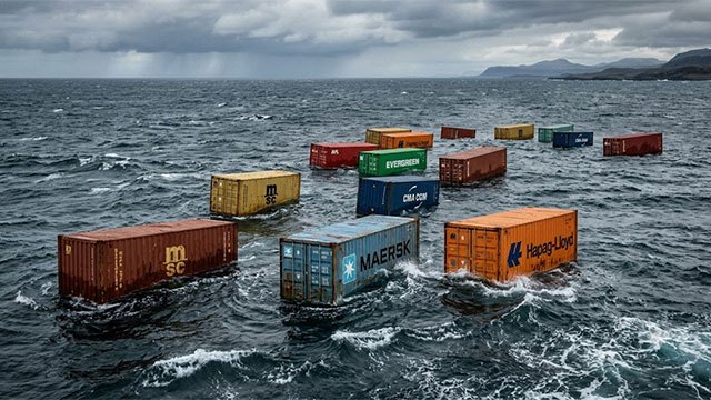 17 shipping containers adrift west of Colombo Port; fishermen warned