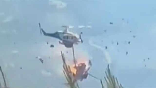 Two killed as firefighting helicopters collide over Greek wildfire