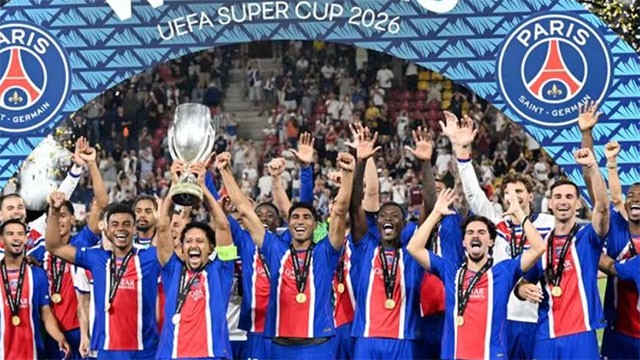 PSG retain UEFA Super Cup with 2-1 win over Aston Villa