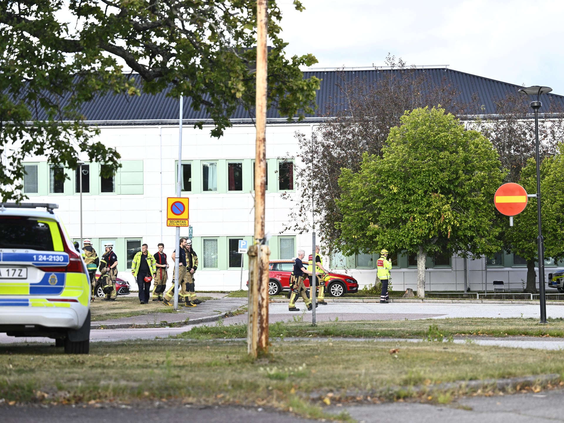 One killed, three injured in sword attack at Swedish school