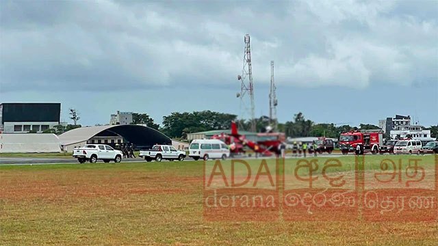 Training aircraft damaged in hard landing at Ratmalana, runway blocked