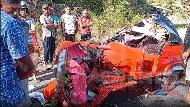 Ten-day-old infant among three killed in Kebithigollewa head-on collision