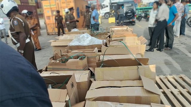 Ice haul at Colombo Port grows to 463kg through the day, valued above Rs. 8 billion
