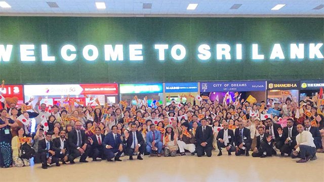 More than 250 Japanese tourists and investors arrive in Colombo on a single flight