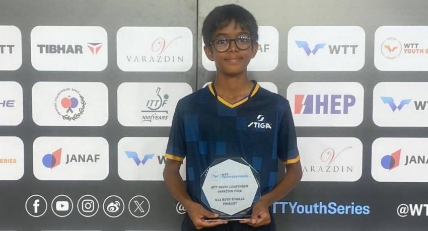 Taavi Samaraweera takes silver in Croatia for a fifth straight U-11 final