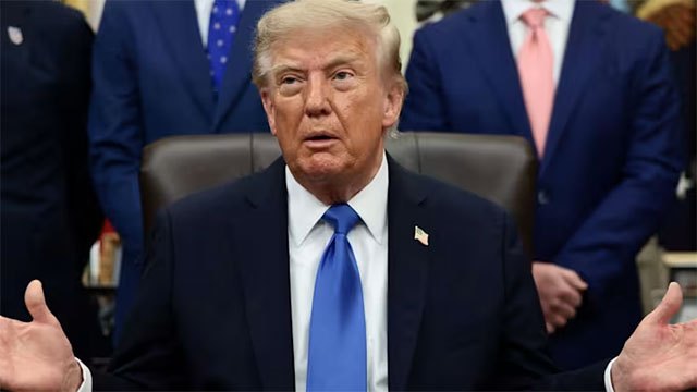 Trump floats renaming the Strait of Hormuz after himself