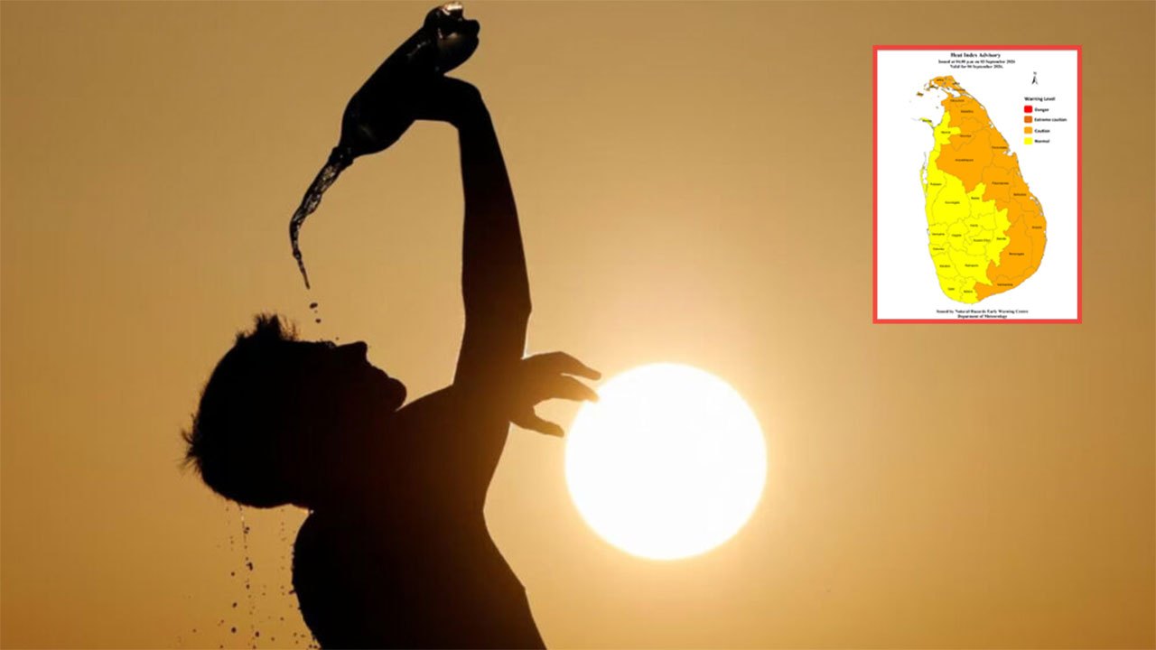 Warm weather advisory for Friday adds Hambantota to the northern and eastern districts