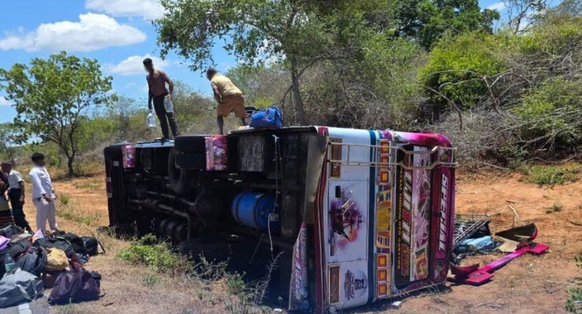 Wild elephant overturns pilgrim bus on Kataragama–Buttala road
