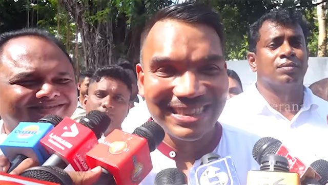 Namal Rajapaksa arrested by Bribery Commission after five hours of questioning