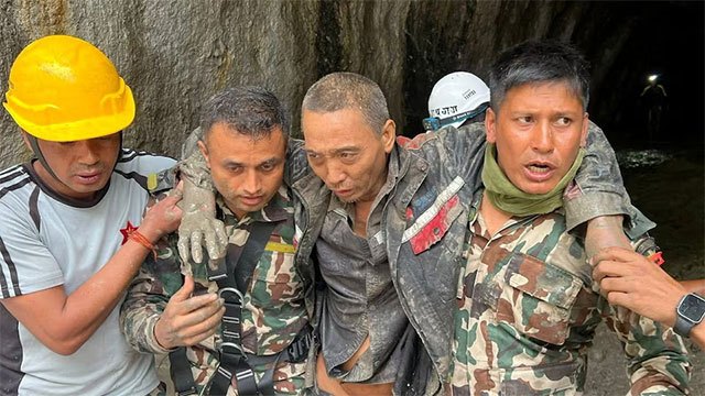 Chinese national pulled alive from Nepal hydropower tunnel, third survivor in two days