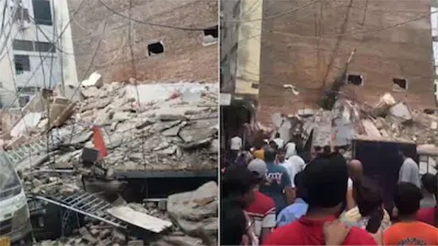 Students feared trapped after six-storey hostel collapses in Delhi