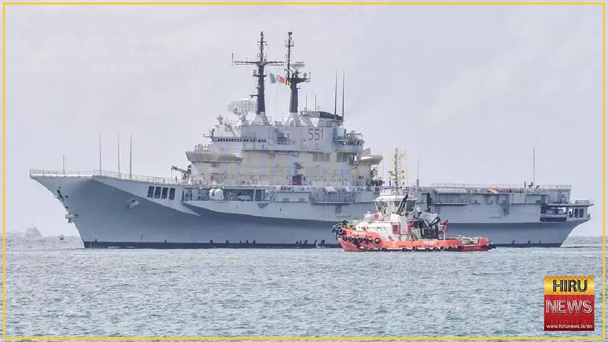Italian Navy's ITS Giuseppe Garibaldi calls at Colombo for replenishment