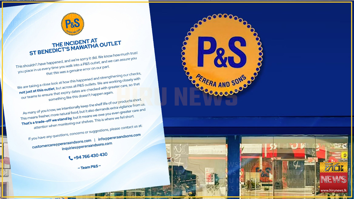 P&S apologises after Rs. 200,000 fine over expired buns