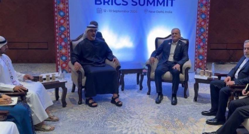 Iran and UAE hold first high-level talks since the war began, on the BRICS sidelines