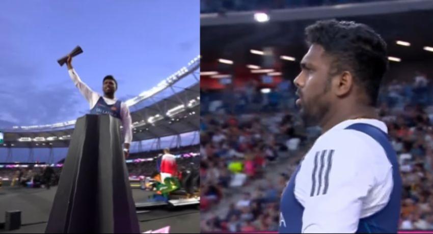 Rumesh Tharanga throws 91.09m to win javelin title in Budapest