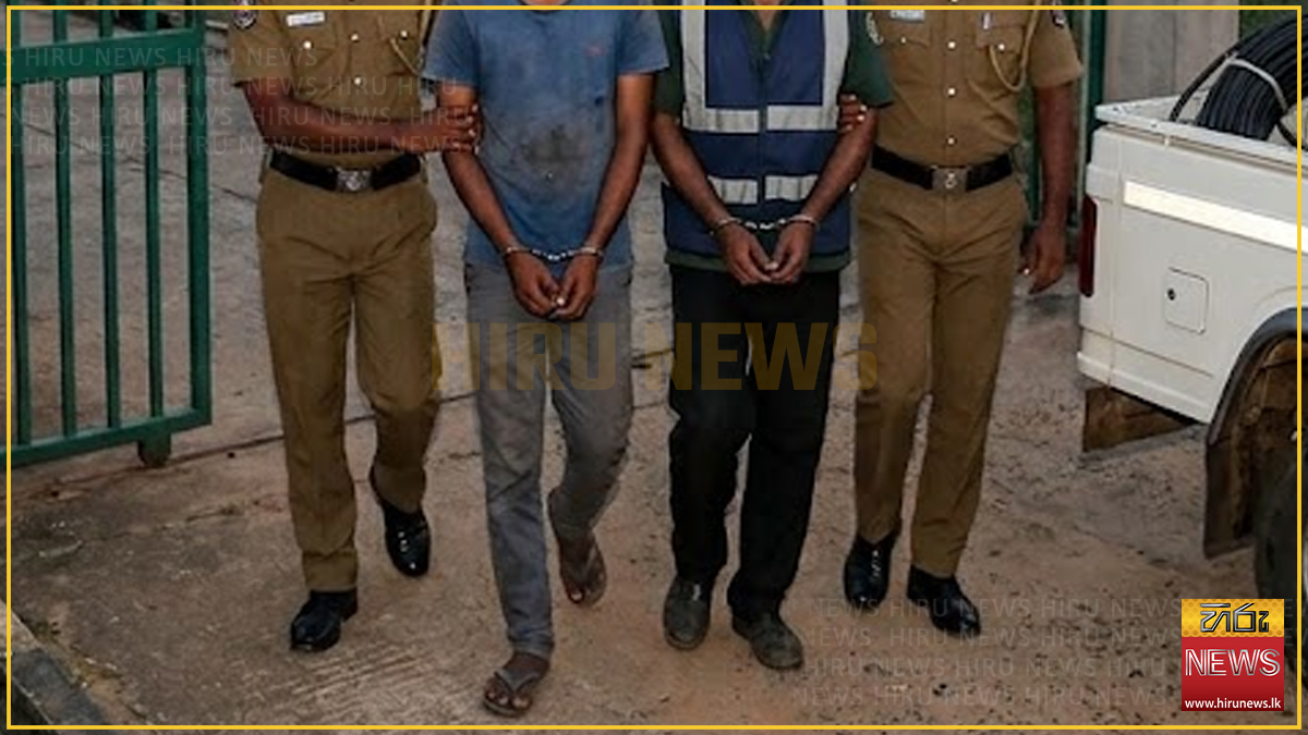 Two held over Rs. 1.3m cable theft at Meesalai water plant, one a security guard there