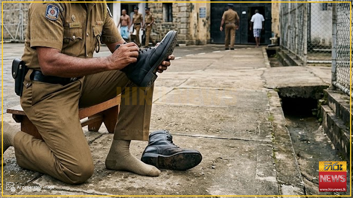 Welikada prison officer held with heroin and Ice hidden in his shoe