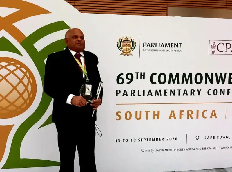Sri Lanka's first blind MP wins Commonwealth New Parliamentarian Award
