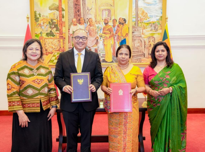 Sri Lanka and Indonesia hold first political consultations, sign dialogue MoU