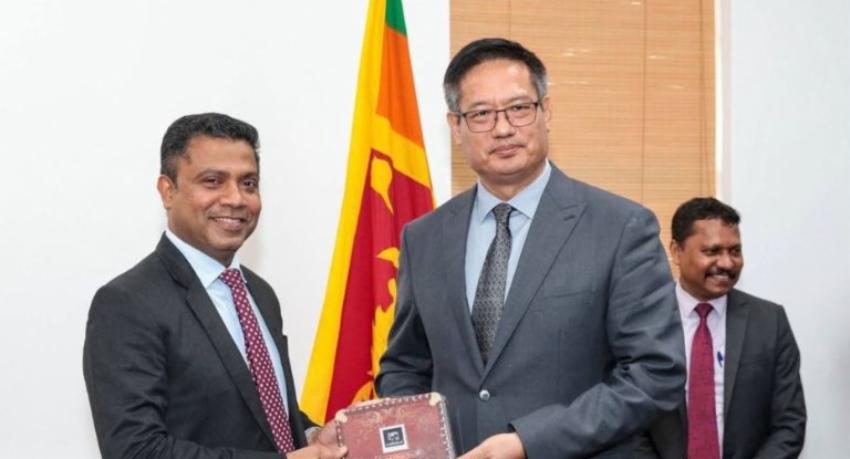 Chinese ambassador meets health minister, with the Polonnaruwa blast on the agenda
