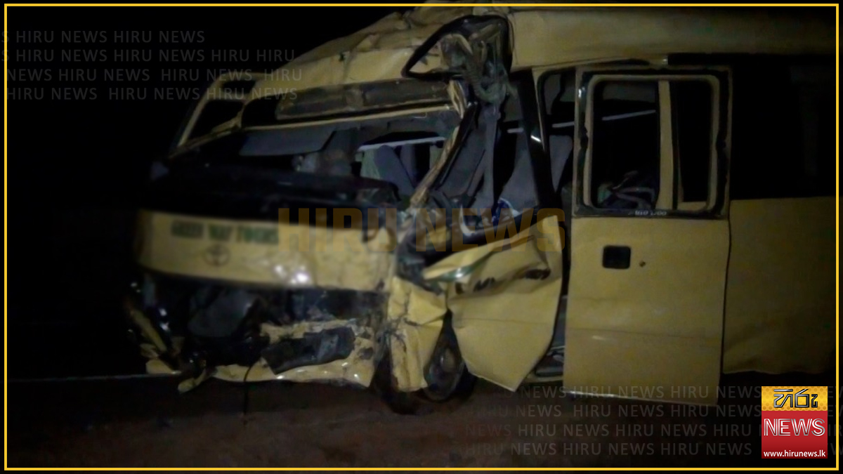 Fourteen injured as private bus hits a tree on the A9 at Galkulama
