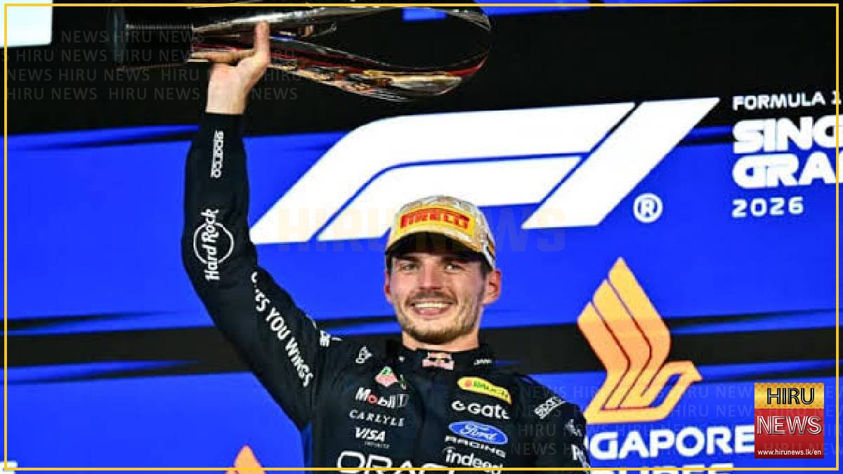 Verstappen wins in Singapore as Antonelli closes on a first F1 title