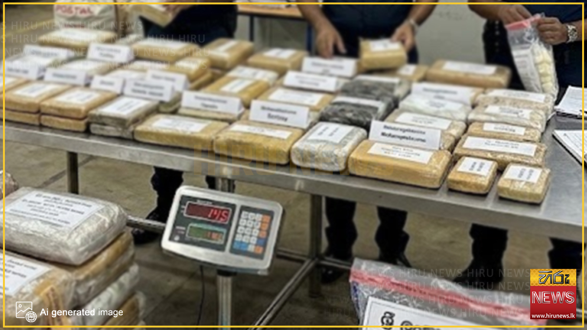 Customs opens 11 uncollected parcels at the Central Mail Exchange and finds Rs. 67.5 million in drugs