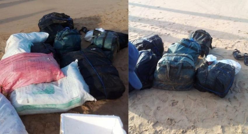 Smugglers abandon 21 bags of suspected narcotics on Talalla beach as Navy closes in