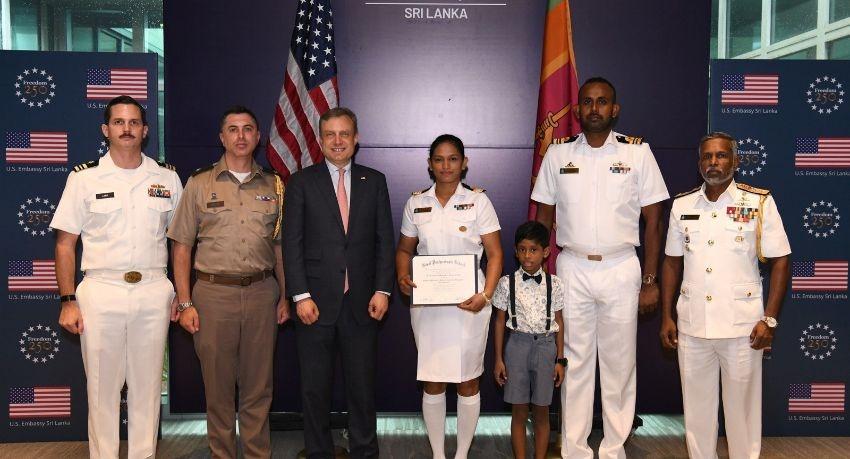 Sri Lanka Navy officer graduates near top of class at US Naval Postgraduate School