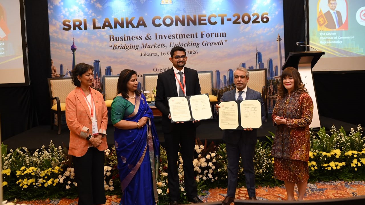 Ceylon Chamber signs cooperation agreement with Indonesia's KADIN