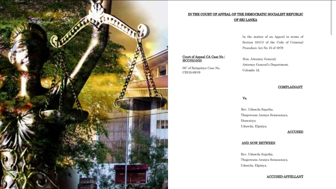 Court of Appeal upholds 10-year term for monk who abused boy at Balapitiya temple