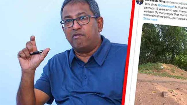 Harsha de Silva flags dangerous disrepair of Independence Square walking path