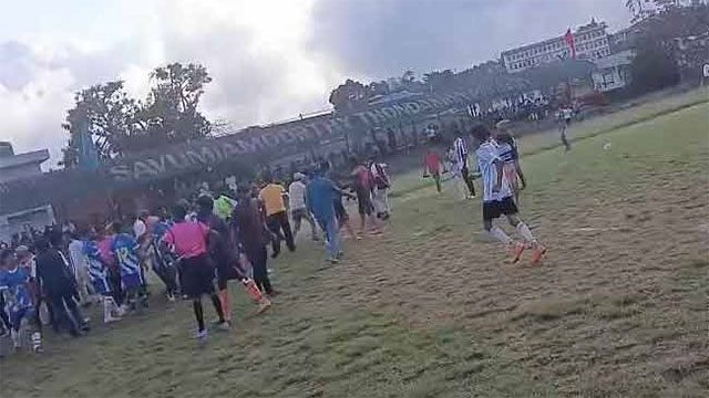 Clash erupts at Hatton Mayor's Cup football match