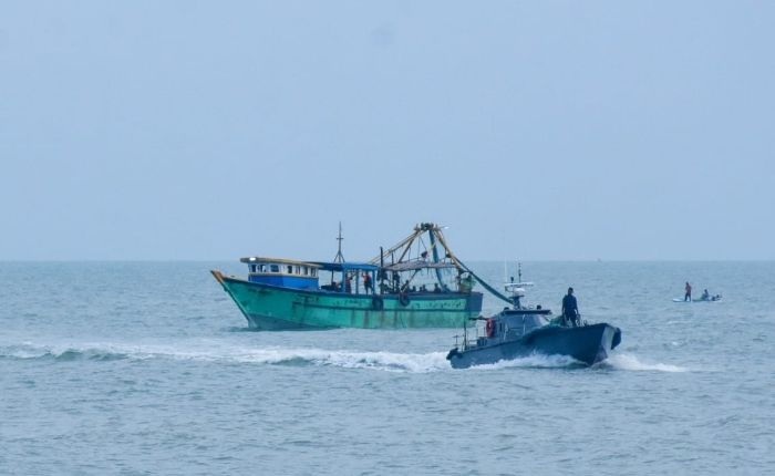 Navy Intercepts Fishing Vessel with Narcotics Haul South of Island