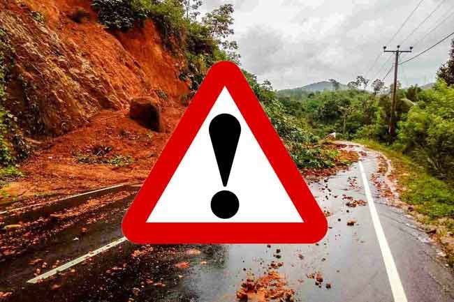 NBRO Issues Level 1 Landslide Warnings for Kurunegala and Ratnapura