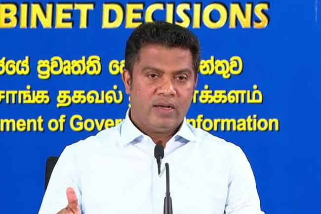 Cabinet spokesman says funds available for PC polls, disputing Tilvin Silva