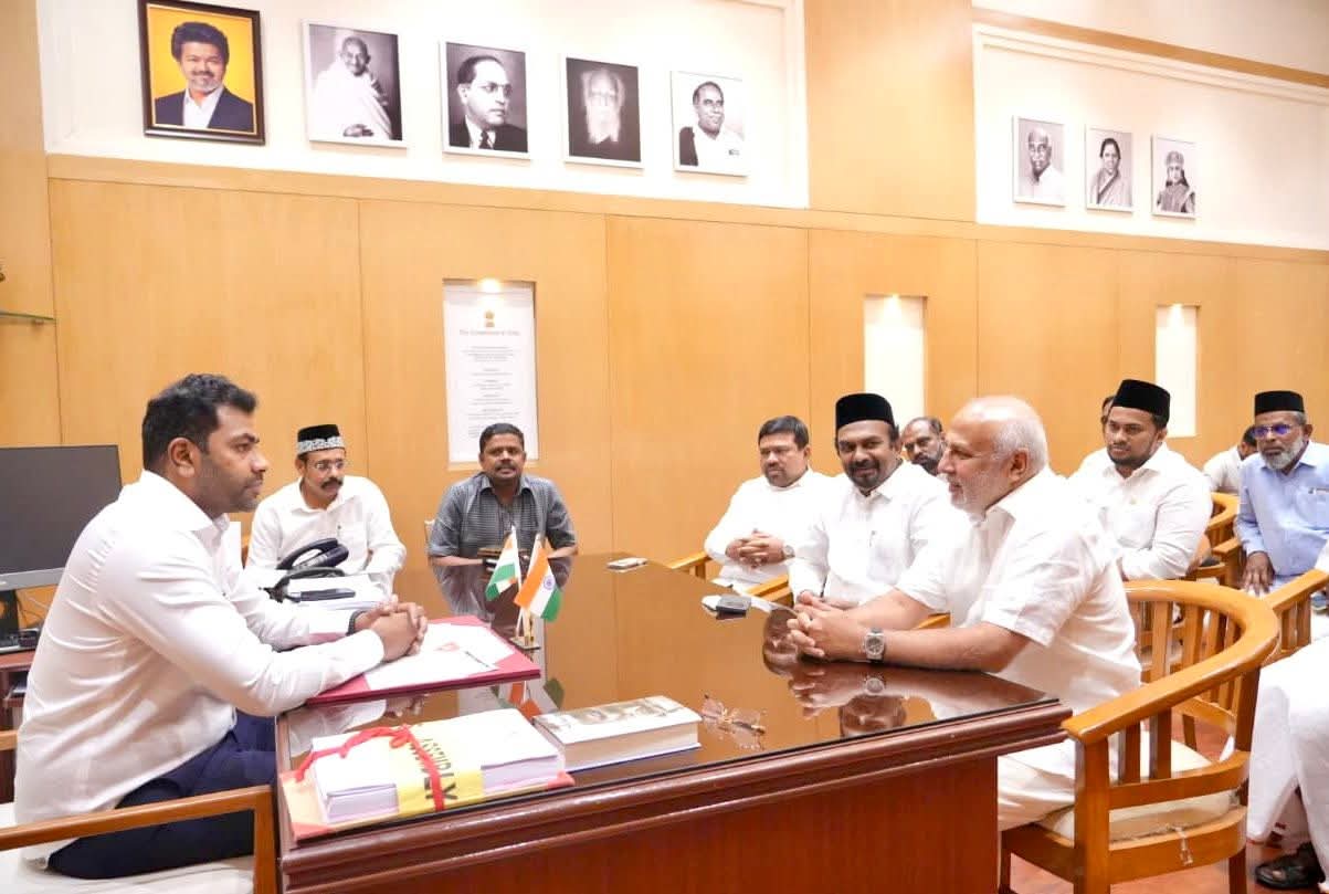 Rauff Hakeem Meets Tamil Nadu Minister Adhav Arjuna in Chennai