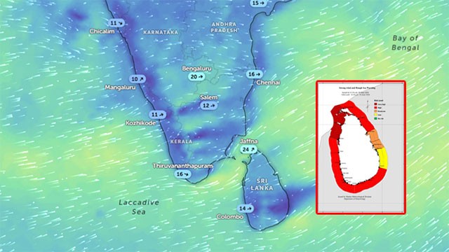Met Department issues Red advisory for strong winds and rough seas off northern coast