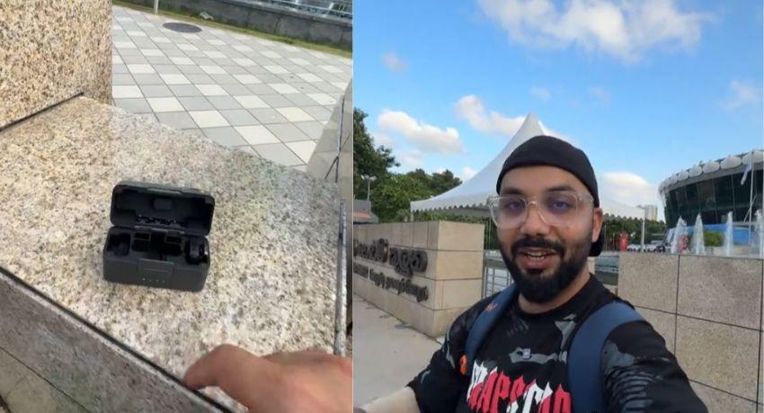Travel vlogger's lost microphone recovered untouched at Colombo's Lotus Tower